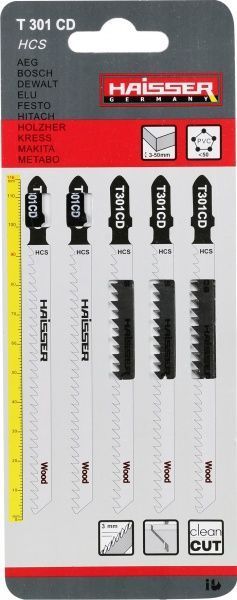 Пилка для електролобзика Haisser 5 шт. T301СD