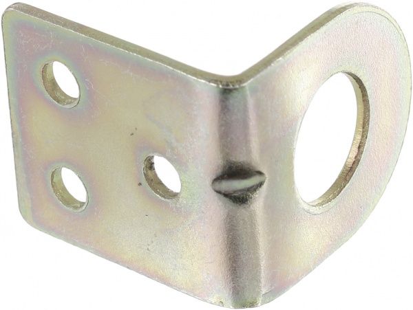 Вушко для замка гнуте 50мм жовтий цинк