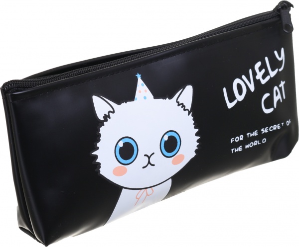 Пенал шкільний Кіт-єдиноріг Nota Bene чорний