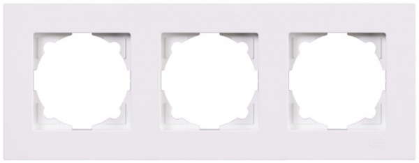 Рамка тримісна Gunsan Eqona горизонтальна білий 01 40 11 00 000 143