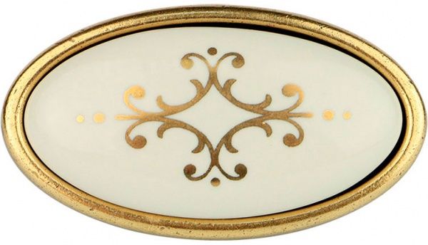 Меблева ручка CL 24176.01.058 18789 золото/з малюнком Bosetti Marella