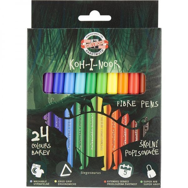 Фломастеры Dino 24 шт. 39231 Koh-i-Noor