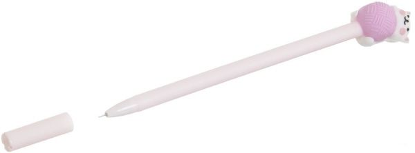 Ручка гелевая Игривый котенок розовый 