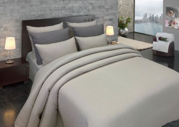 Покривало Sines 260x230 см La Nuit світло-сірий 