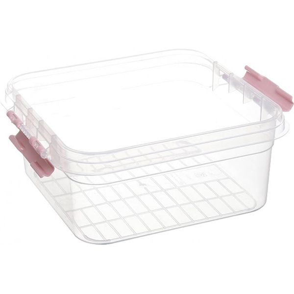 Ящик-органайзер для зберігання Gondol Plastic Bijouterie Box рожевий 110x250x