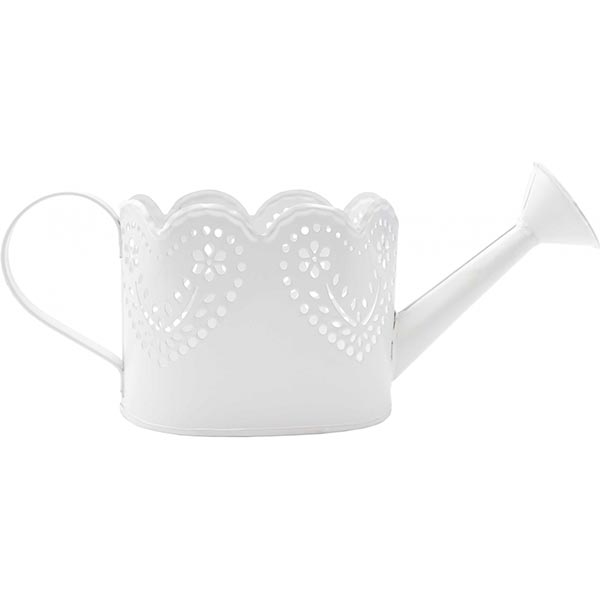Декоративная лейка белая 12.5x9.5 см