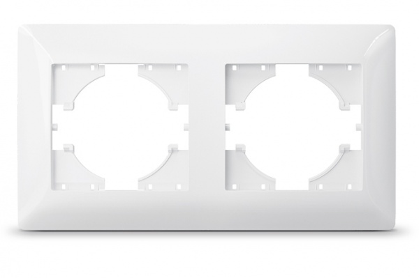 Рамка Standard двухместная горизонтальная белый TF-ST-FR2H-W