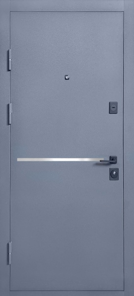 Двері вхідні Міністерство дверей КУ Лінея М бетон темний 2050х860 мм ліві