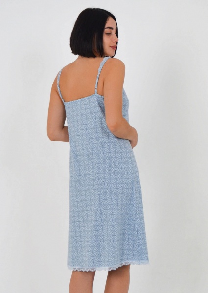 Ночная рубашка Roksana Verona 1099/16079 р.XL голубой