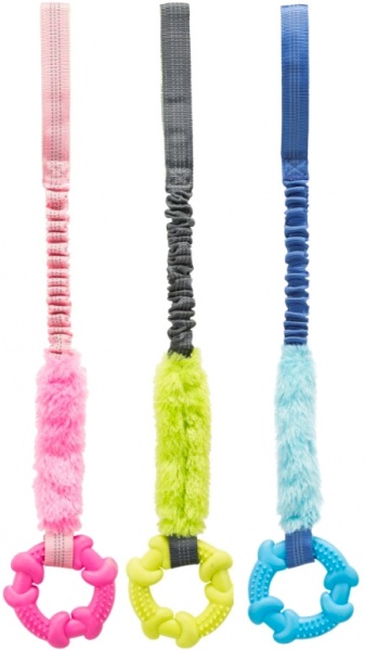 Іграшка Trixie Bungee Tugger для тренувань з кільцем 10/56см в асортименті (32868)