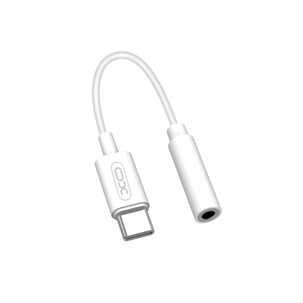 Перехідник Xo USB type C - AUX 0,14 м white (NB-R161.white)