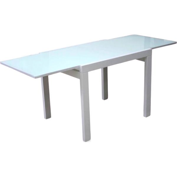 Стол обеденный Домино белый/белый 