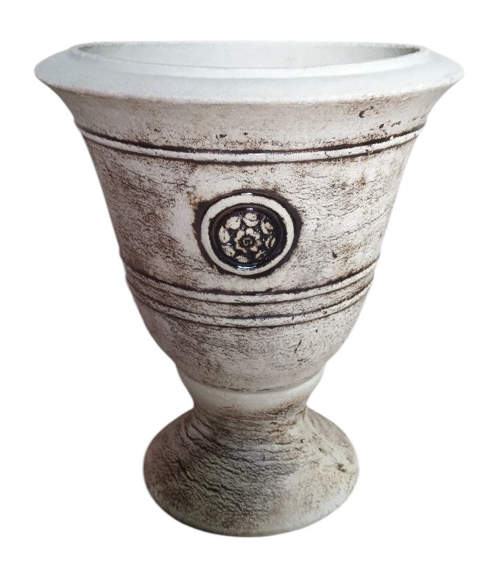 Горщик посадковий шамот Бокал Дарій круглий 14 л Наша Кераміка