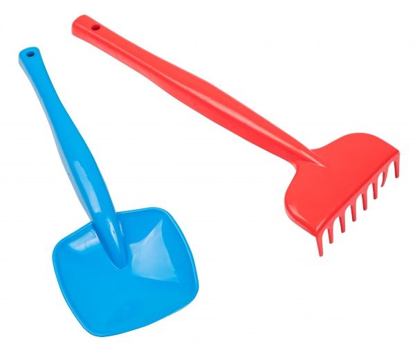 Набір для гри з піском Тигрес Лопатка та грабелькі великі
