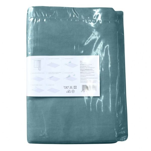 Штора Moda 200х268 см светло-бирюзовый Decora textile
