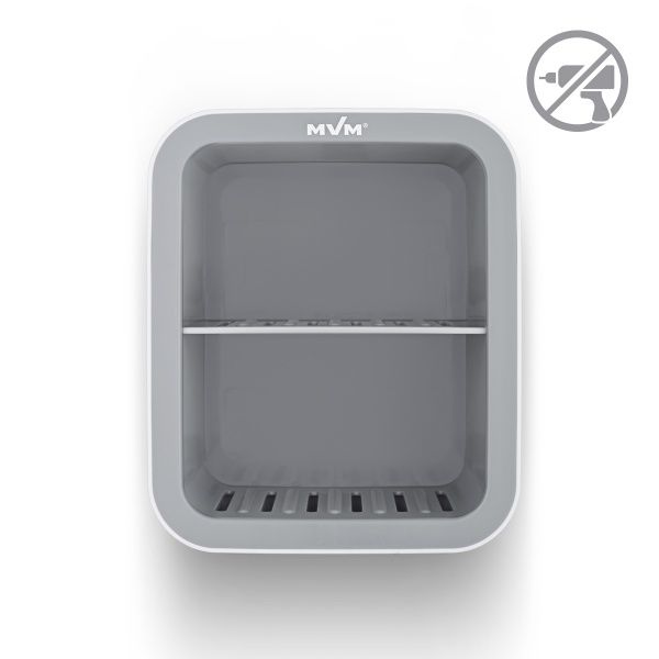 Полка для ванной MVM ВР-17 белый с серым 