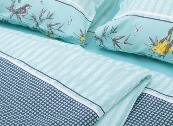 Комплект постільної білизни Funny birds сімейний різнокольоровий UP! (Underprice) 