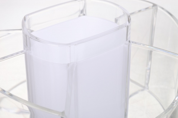 Органайзер для косметики Luna 14,8x14,8x9,2 см белый 