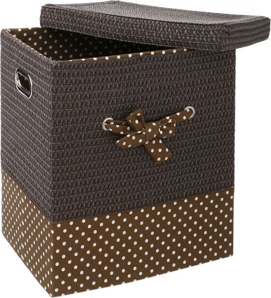Кошик плетений з текстилем 43x34x50 см DSA16-7AB-1 