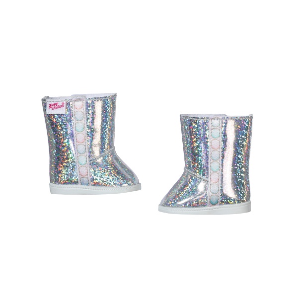 Обувь для куклы Zapf Baby Born Серебристые сапожки 831786