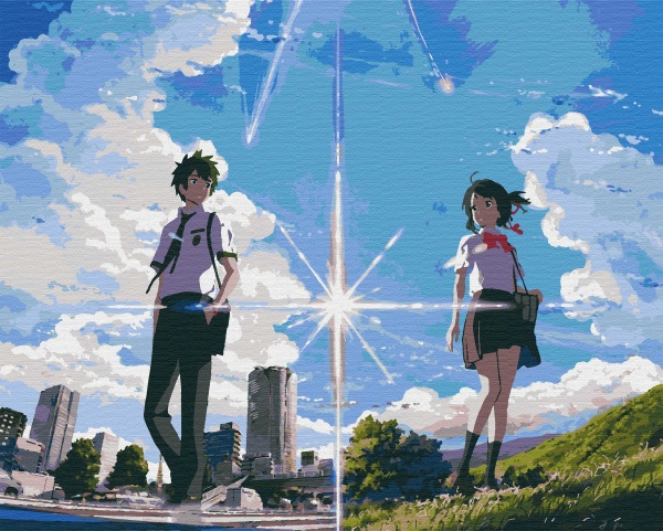 Набор живопись по номерам Твое имя 40х50 см Riviera Blanca 