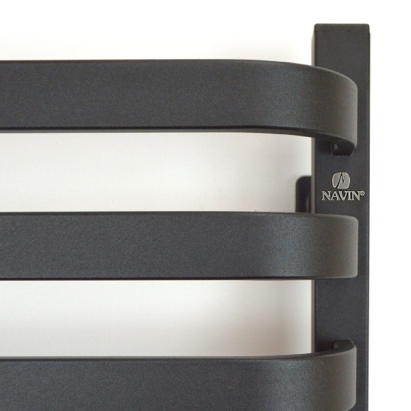 Рушникосушарка електрична NAVIN Stugna 480х1000 мм Sensor ліва чорний муар (12-249153-4810) 