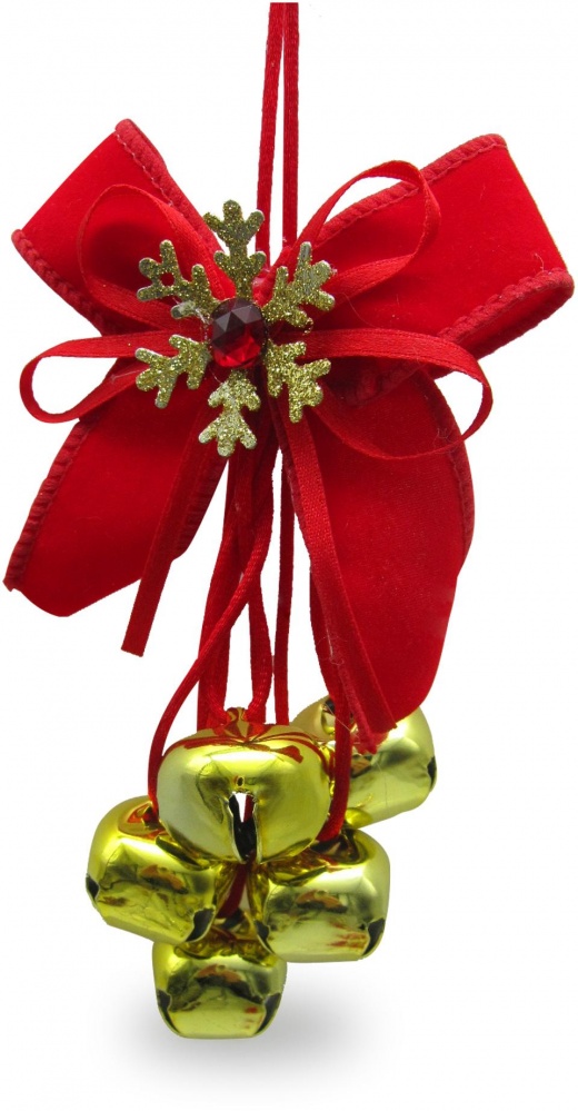 Декорация-подвеска вязка колокольчиков 22 см в ассортименте F17510086