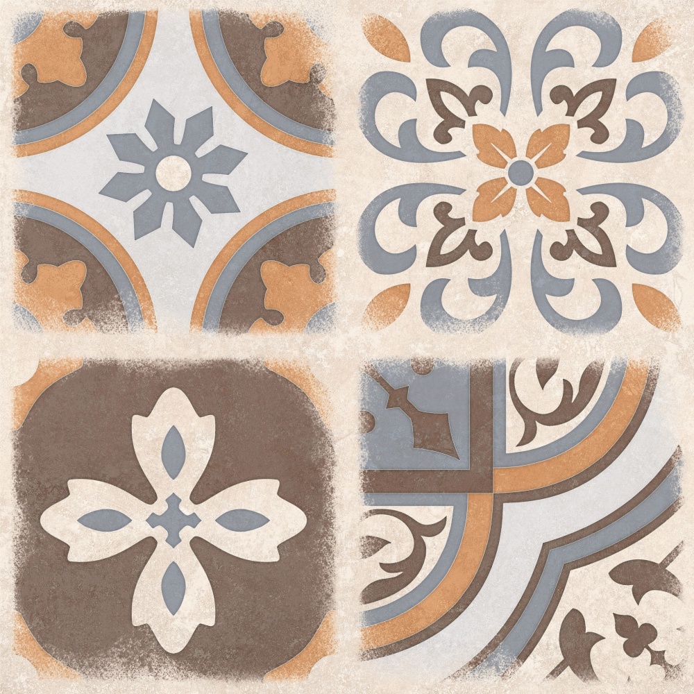 Плитка Allore Group Kompas Patchwork F\DEC P NR Mat 47x47 см