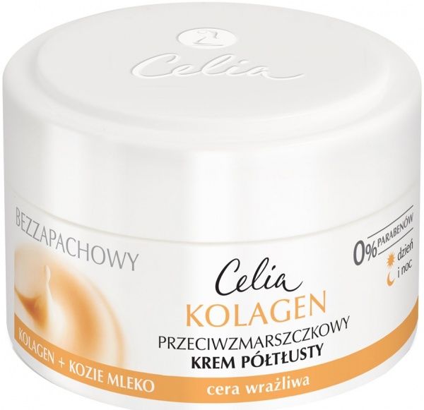 Крем день-ночь Celia KOLAGEN для чувствительной кожи 50 мл