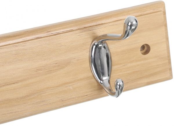 Вешалка для одежды II тип 1+1 хром/сосна