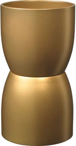 Вазон керамічний Soendgen Basel Glamour круглий золотий (0069-0014-1057) 