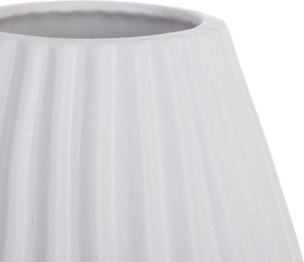 Ваза керамическая Stripe 19.5х44.5 см белая