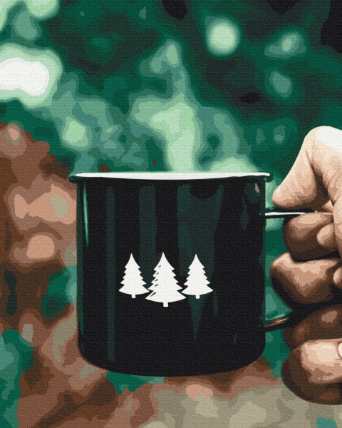 Картина по номерам Елочный чай BS52491 40x50 см Brushme 