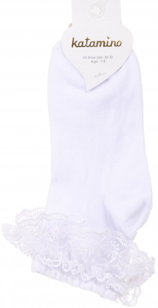 Шкарпетки для дівчаток KATAMINO K22032 р.7-8 білий 