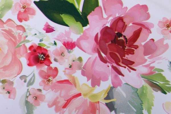 Скатерть Flowers 140x240 см белый с рисунком UP! (Underprice) 