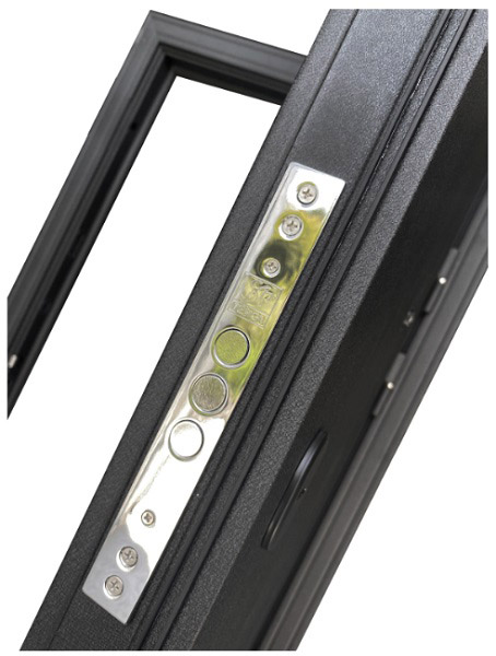 Двери входные Двері БЦ Хортица черный муар 2050x860 мм левые