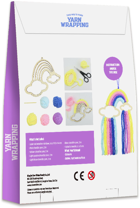 Набір для творчості Mebo Мотанка з пряжі Пухнаста веселка 533-02