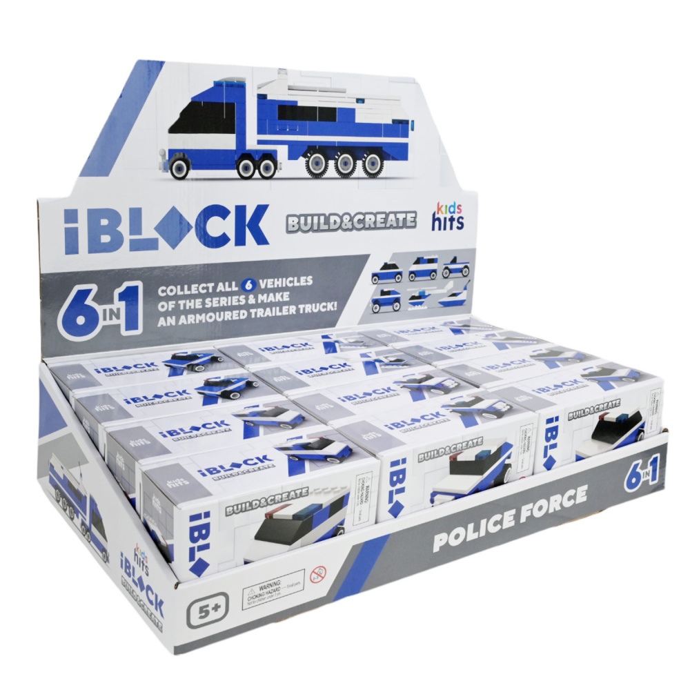 Конструктор Iblock Kids hits JUNIOR Полиция (в ассортименте) KH51/005