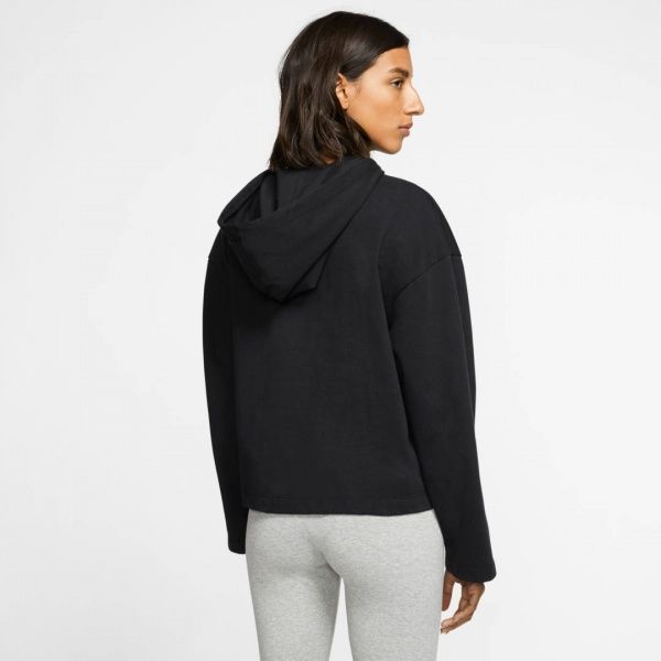 Джемпер Nike W NSW HOODIE FZ JRSY CJ3752-010 р. L чорний