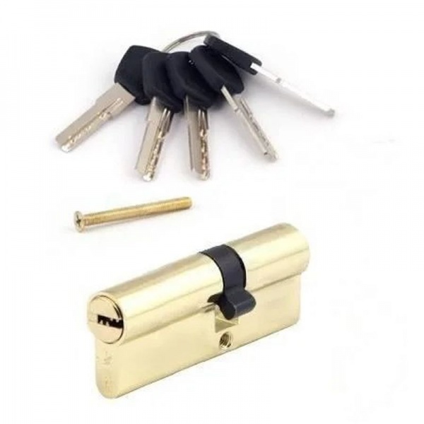 Цилиндр Avers DM 55x35 ключ-ключ 90 мм золотой