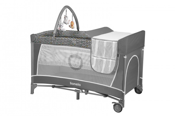 Манеж-ліжко Lionelo Flower grey scandi LO.FL02