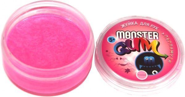 Слайм Monster Gum Жвачка для рук перламутровая 50 г в ассотименте