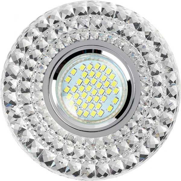 Светильник точечный Accento lighting MR16 с LED-подсветкой 3 Вт GU5.3 4000 К хром ALHu-MKD-E002 