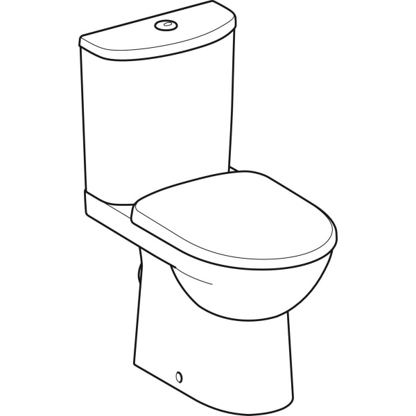 Унитаз-компакт Geberit Selnova Rimfree с сиденьем