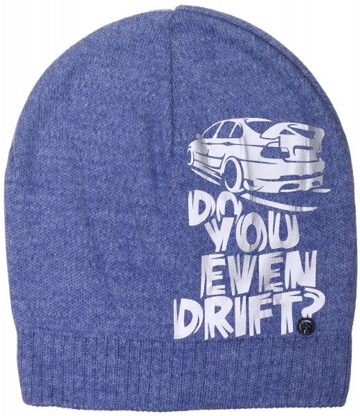 Шапочка детская для мальчика Kraft+ арт. 2377 р.52-54 сине-серый 