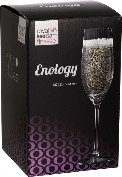 Набор бокалов для шампанского Enology 220 мл 4 шт. 484724 Royal Leerdam