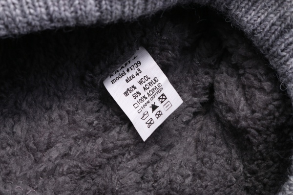 Шапочка детская для мальчика Kraft+ р.48-50 серый меланж 1739 