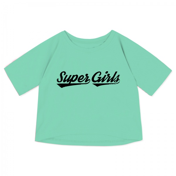 Футболка для дівчаток KOSTA р.134–140 зелений 2136-6 