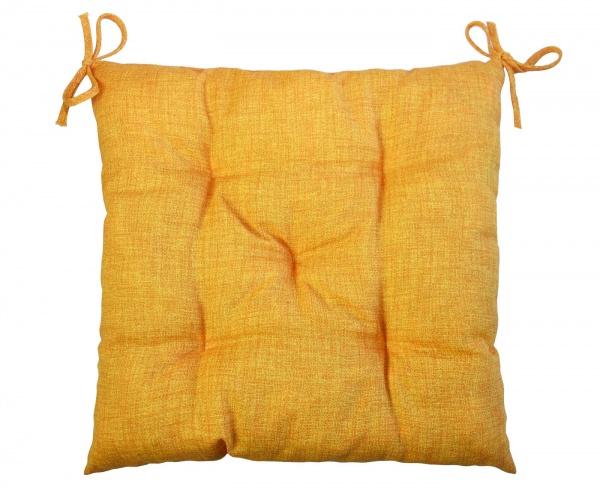 Подушка на стул ТопХит желтая