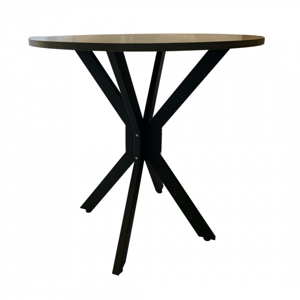 Стол круглый на металлической опоре Waist Петра Неро 750х754 мм 